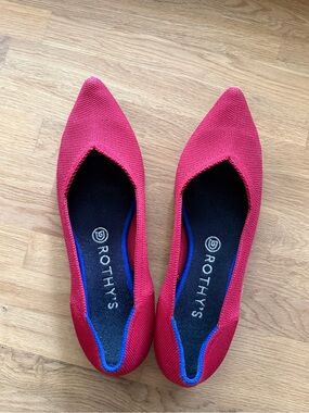 Rothy's Pointed Flats - Chili Red